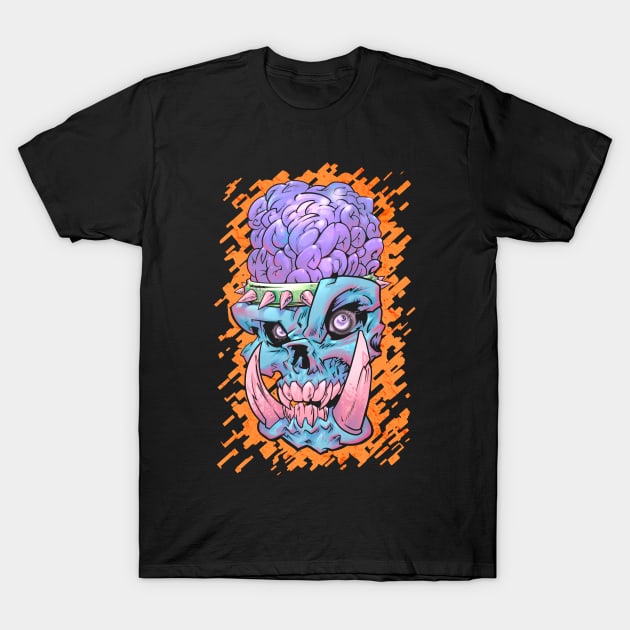 Bones and Brains T-Shirt by Millageart